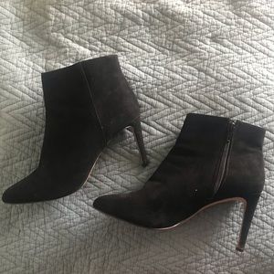 Faux Suede High Heel Bootie